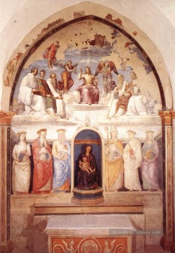  TRINITY Tableaux - Trinité et Six Saints 1521 Renaissance Pietro Perugino